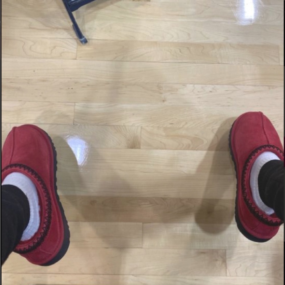 UGG RED SLIPPERS